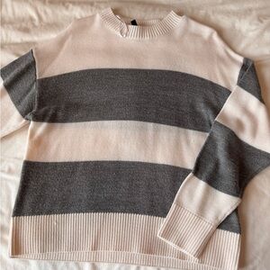 H&M Wide Striped Crewneck Sweater